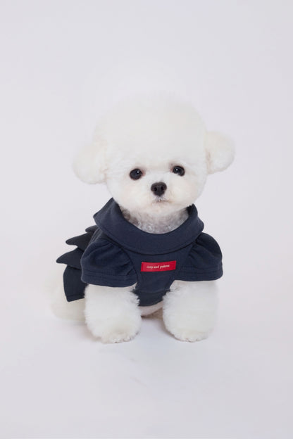 Pleated Polo Dress ネイビー