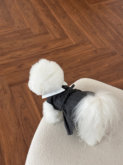 【PRE-ORDER】Charcoal Wool Dress