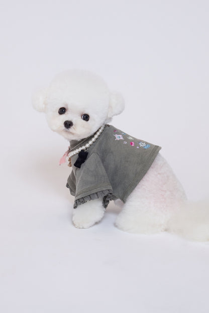 Palette Paper Doll Top - Short グレー