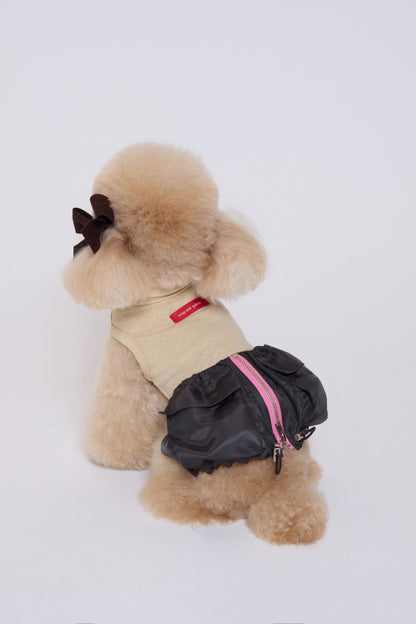 Bubble Pocket Dress ダークブラウン