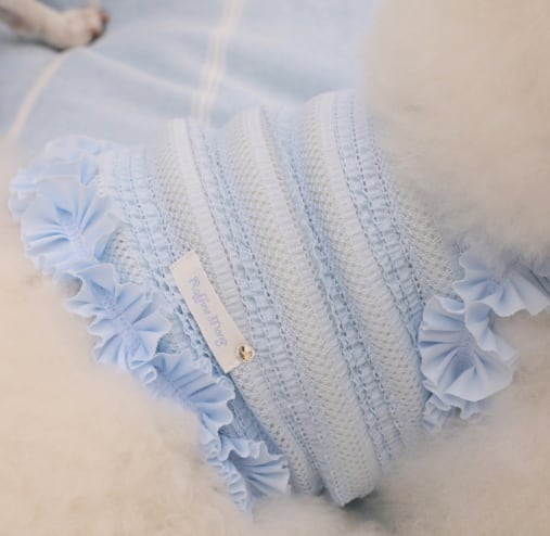 即納 Airish Frill Top ブルー