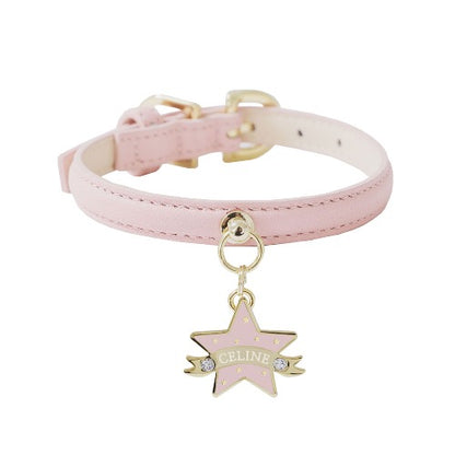 Bloom Collar × You Are My Star Pendant【迷子札】 チェリーブロッサムピンク