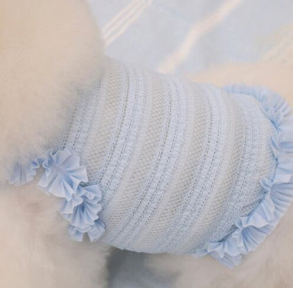 即納 Airish Frill Top ブルー
