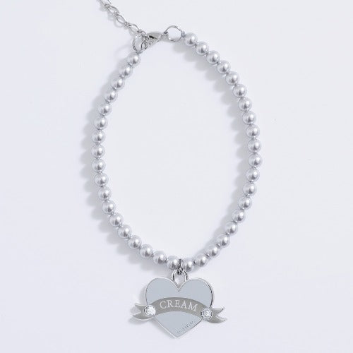 In My Heart Pearl Necklace【迷子札】全5色