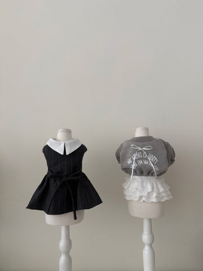 【PRE-ORDER】Charcoal Wool Dress