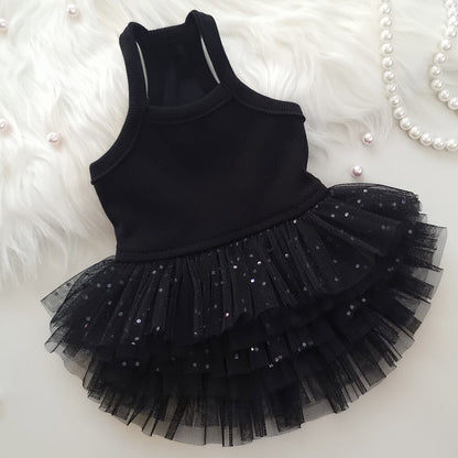 即納 Pure Color Tutu ブラックスパンコール