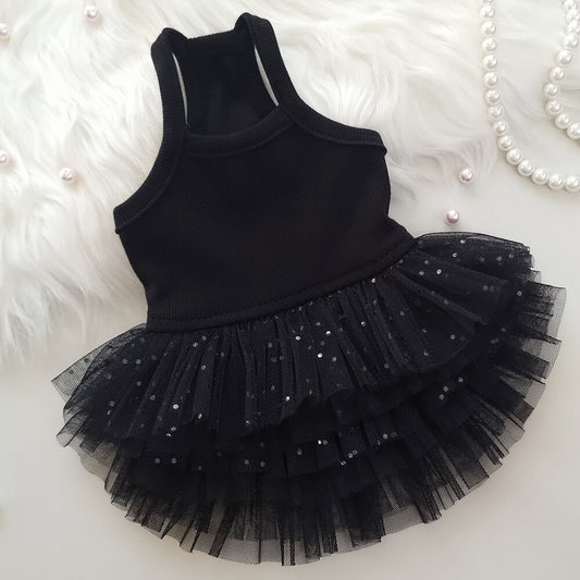 即納 Pure Color Tutu ブラックスパンコール