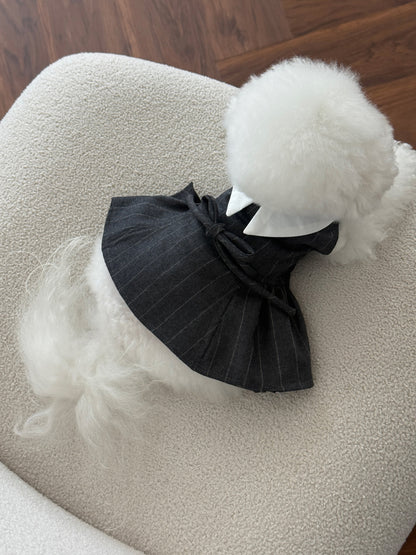 【PRE-ORDER】Charcoal Wool Dress