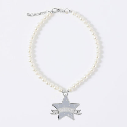 You Are My Star Swarovski Necklace【迷子札】グレー