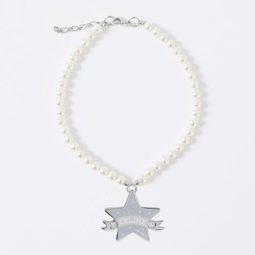You Are My Star Swarovski Necklace【迷子札】グレー