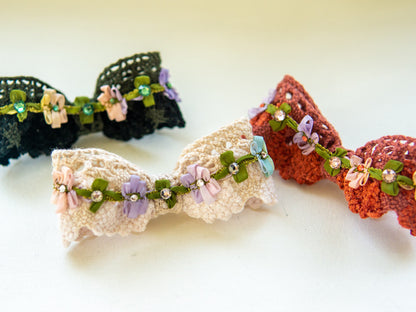 即納 Petit Flora Hairpin アイボリー