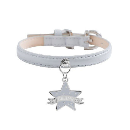 Bloom Collar × You Are My Star Pendant【迷子札】 ミルクグレー