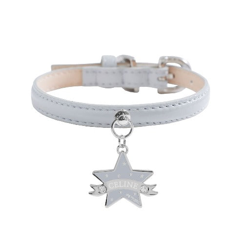 Bloom Collar × You Are My Star Pendant【迷子札】 ミルクグレー