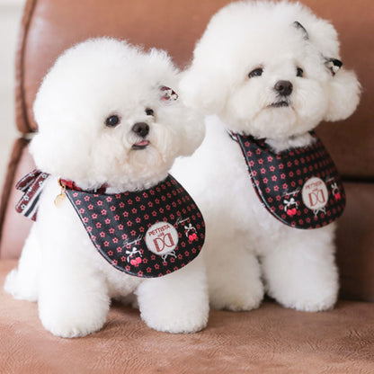 即納 ［Design For Dog x PETTISTA］Velvet Cape Wine&Black