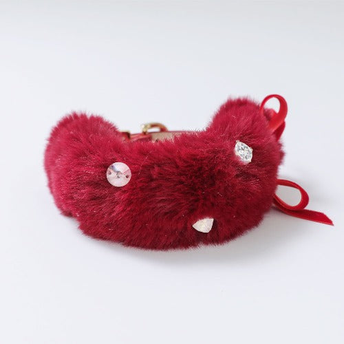 Eco Fur Pompom レッド