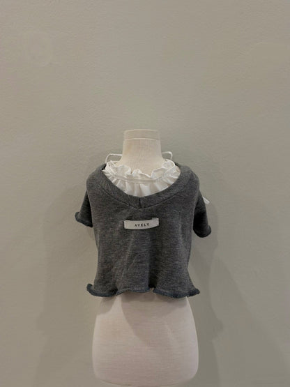 【PRE-ORDER】Grey Layered V-Neck Top