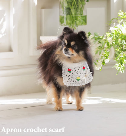 Apron Crochet Scarf ホワイト