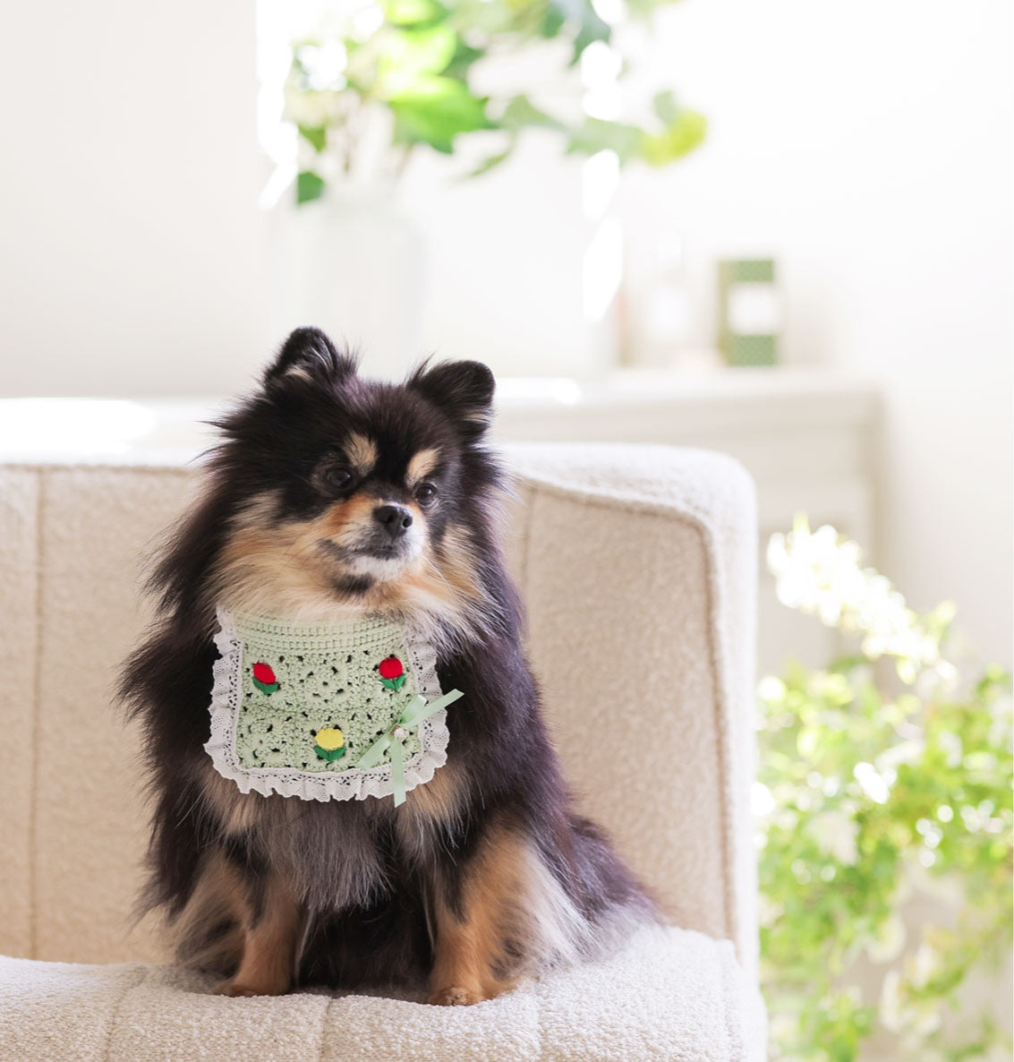 Apron Crochet Scarf グリーン