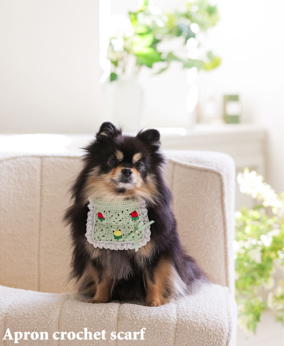 Apron Crochet Scarf グリーン