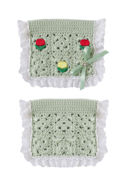 Apron Crochet Scarf グリーン