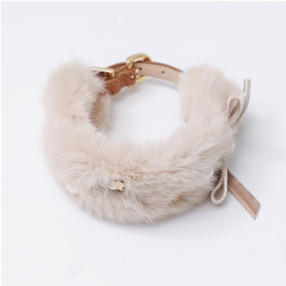 即納 Eco Fur Pompom ベージュ