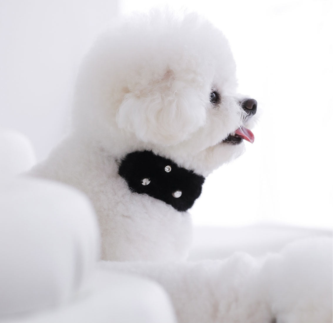 一部即納 Eco Fur Pompom ブラック