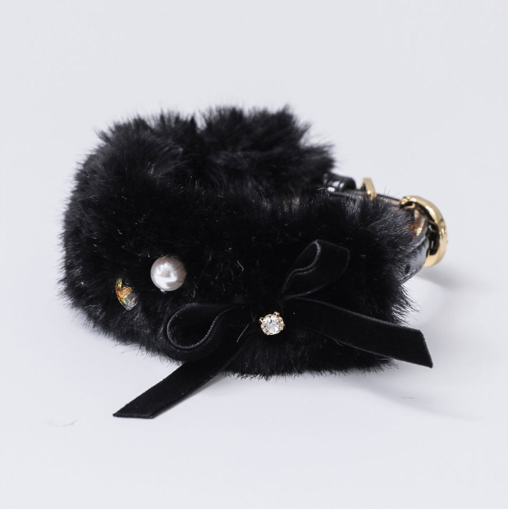 一部即納 Eco Fur Pompom ブラック