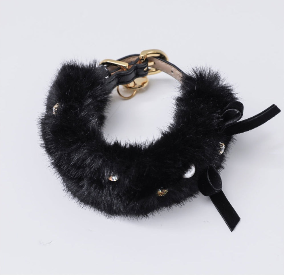 一部即納 Eco Fur Pompom ブラック