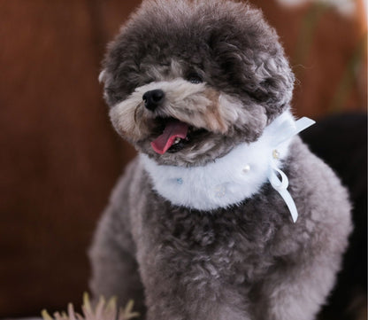 Eco Fur Pompom ブルー