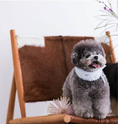 Eco Fur Pompom ブルー