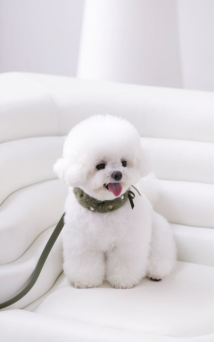 一部即納 Eco Fur Pompom カーキ