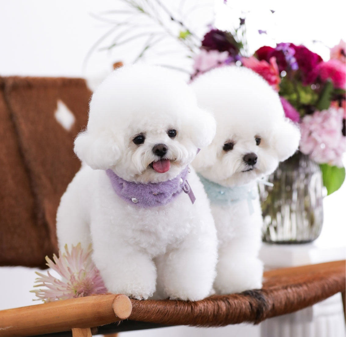 Eco Fur Pompom ラベンダー