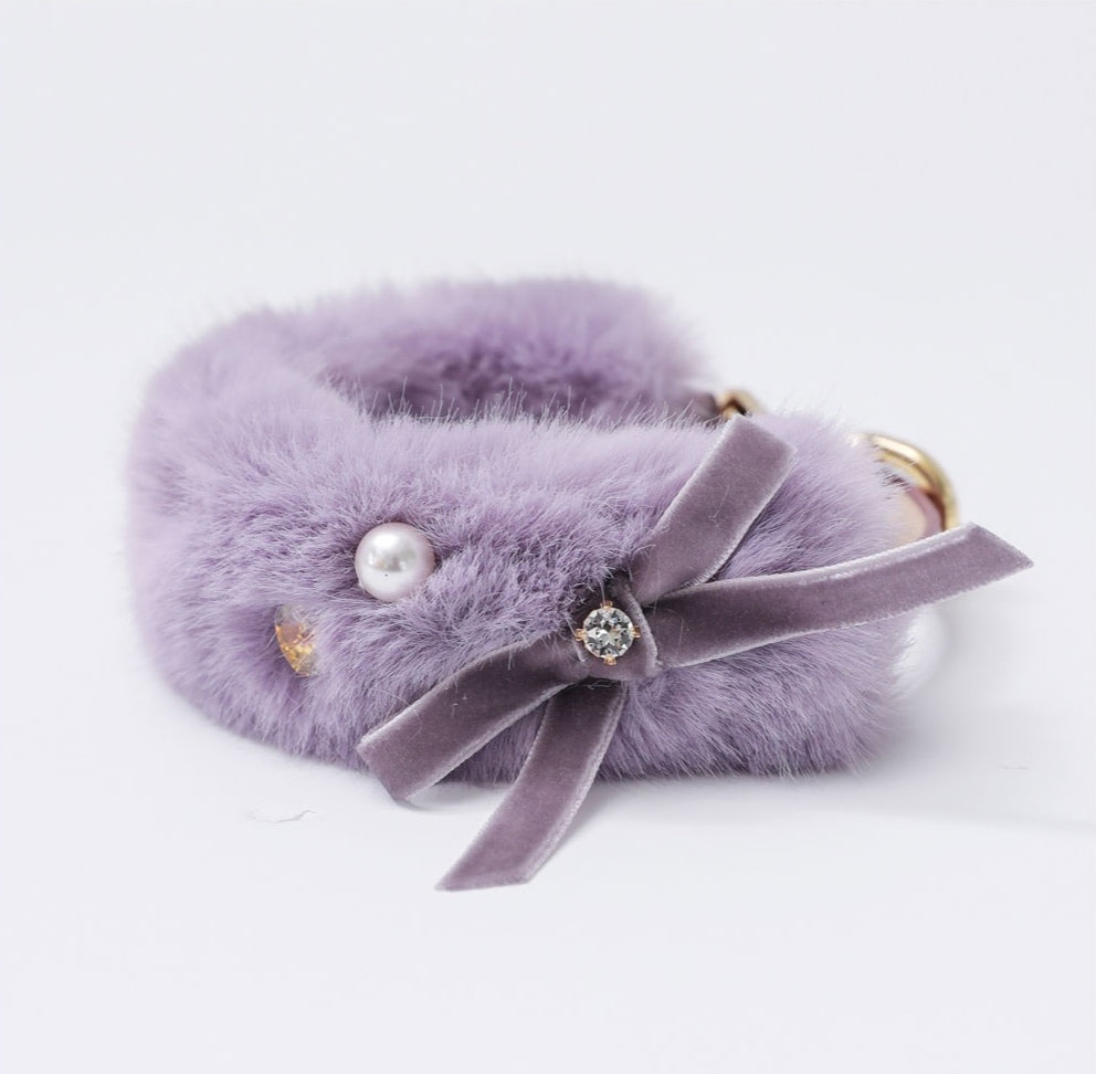 Eco Fur Pompom ラベンダー