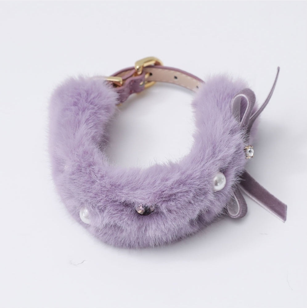 Eco Fur Pompom ラベンダー