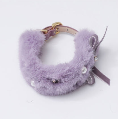 Eco Fur Pompom ラベンダー