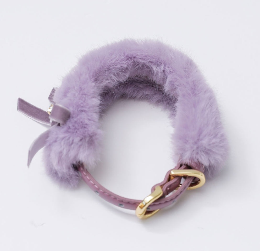 Eco Fur Pompom ラベンダー