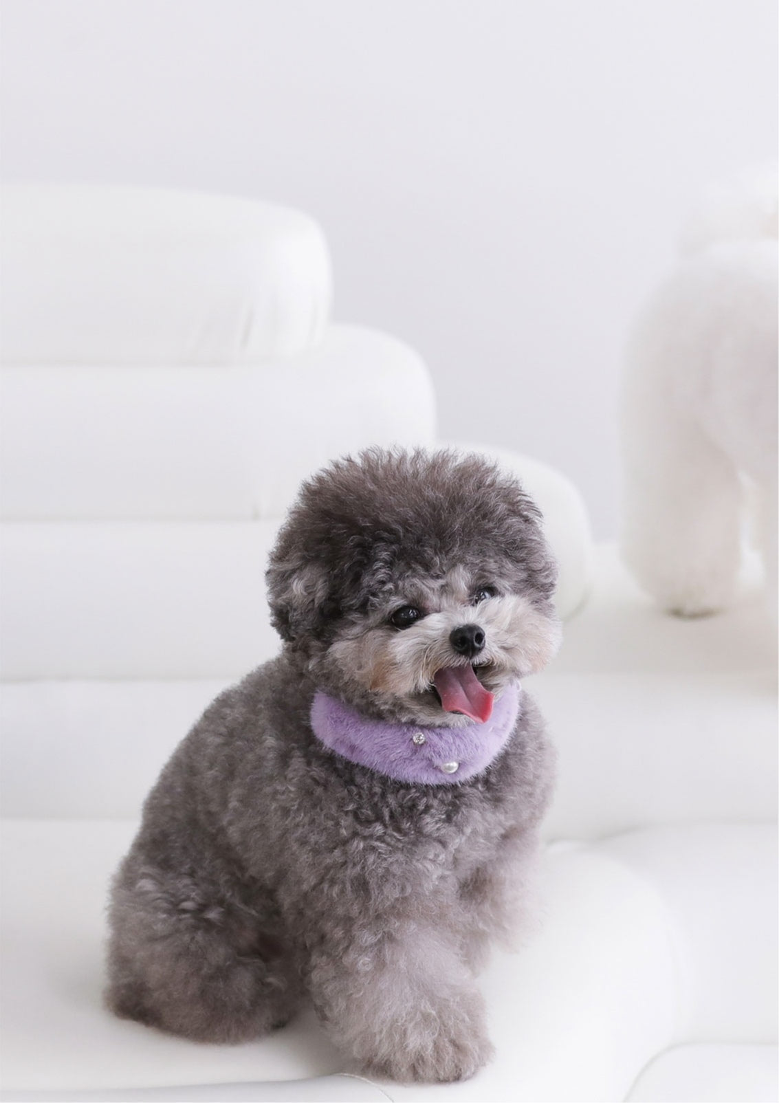 Eco Fur Pompom ラベンダー