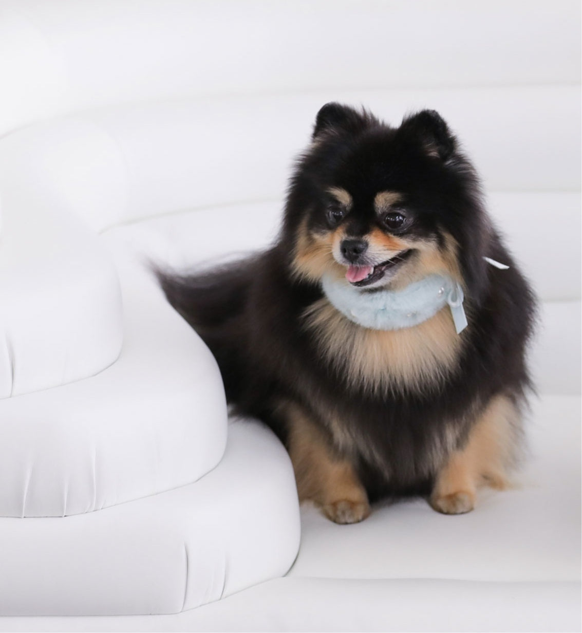 一部即納 Eco Fur Pompom ミント