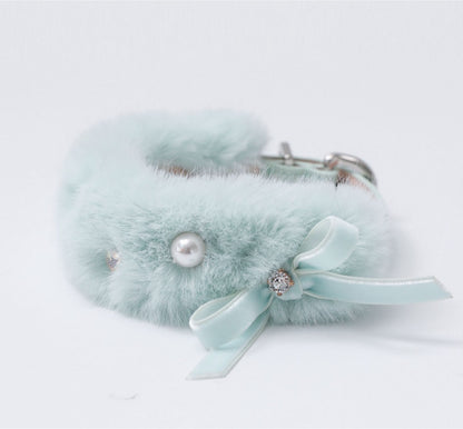 一部即納 Eco Fur Pompom ミント