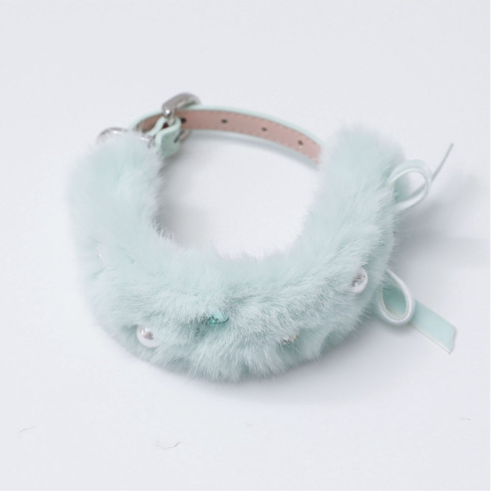 一部即納 Eco Fur Pompom ミント