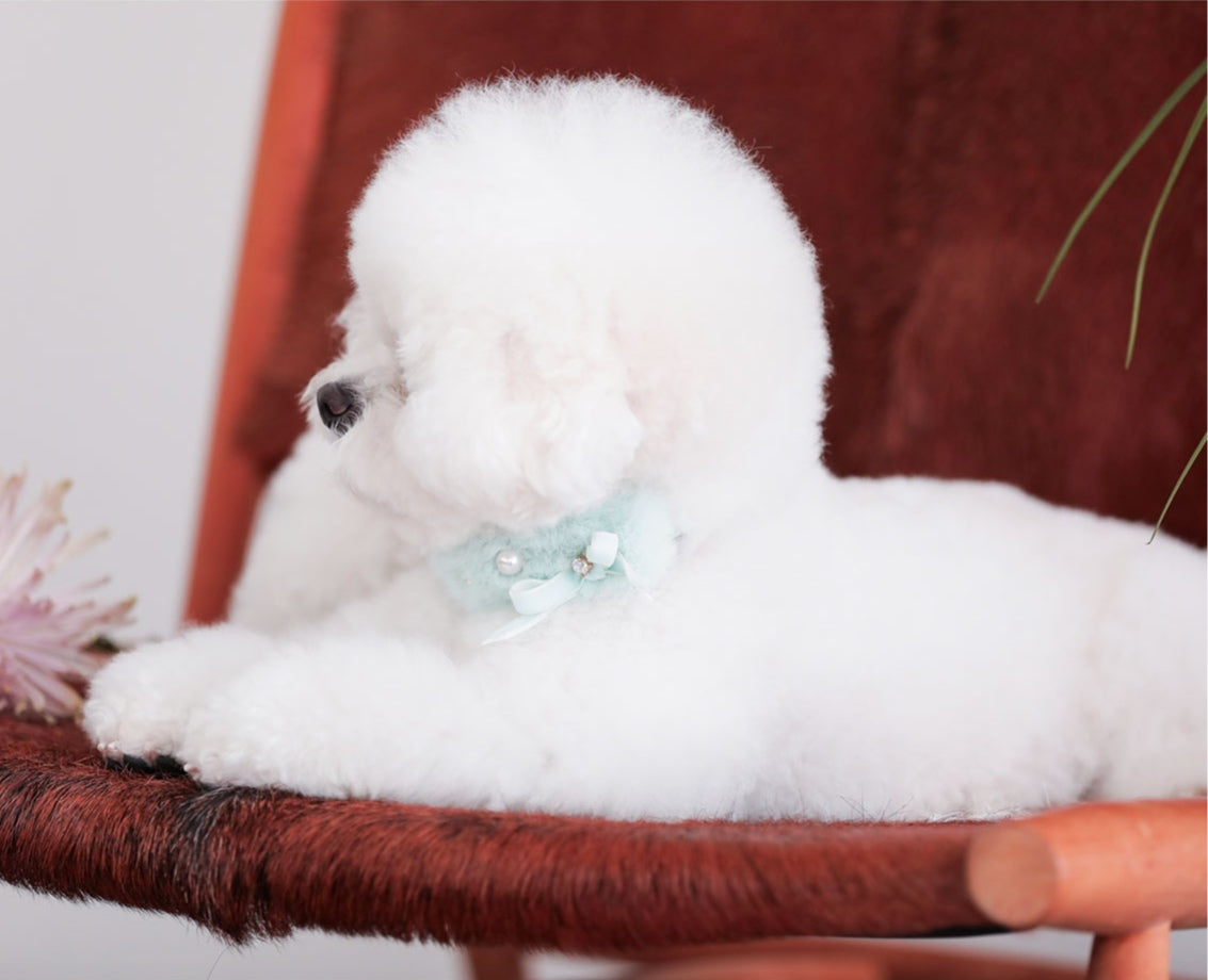 一部即納 Eco Fur Pompom ミント