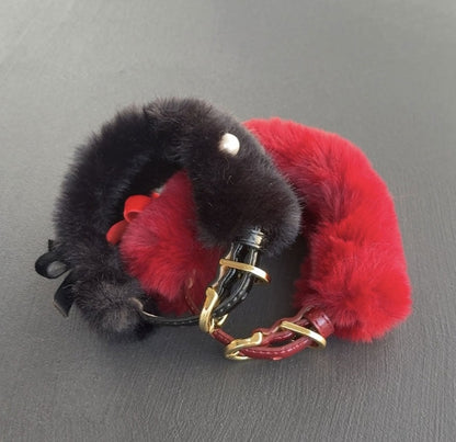 Eco Fur Pompom レッド