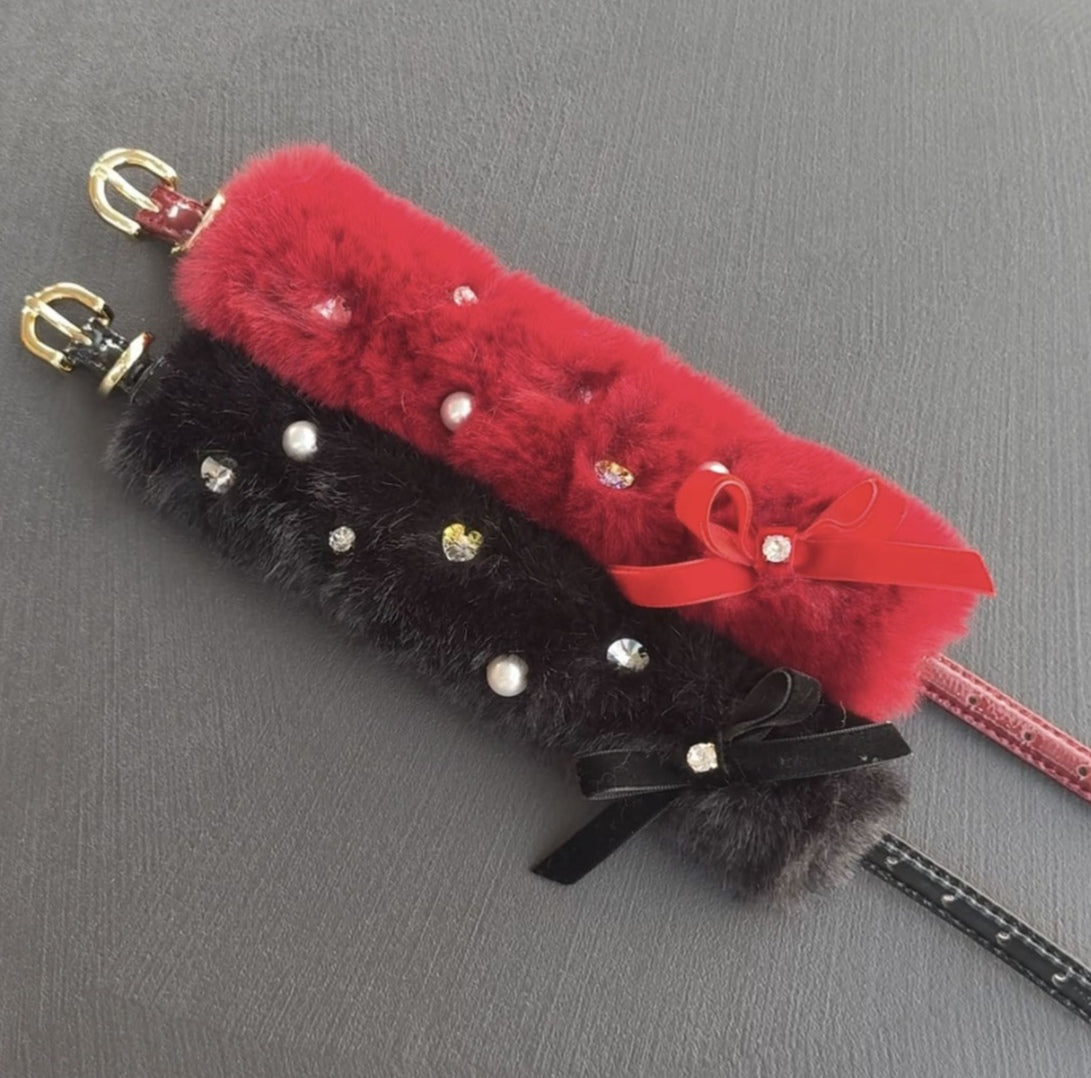 Eco Fur Pompom レッド