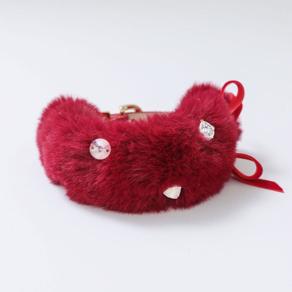 Eco Fur Pompom レッド