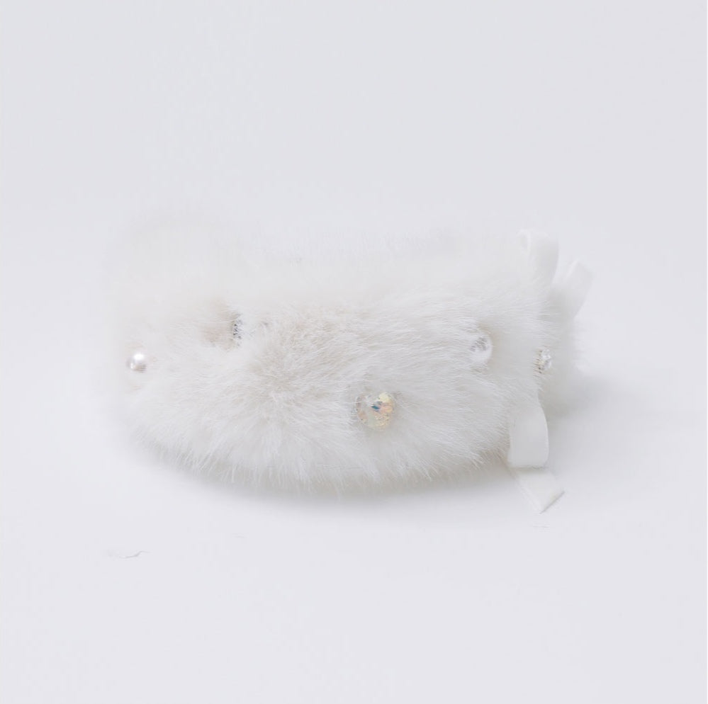 Eco Fur Pompom ホワイト