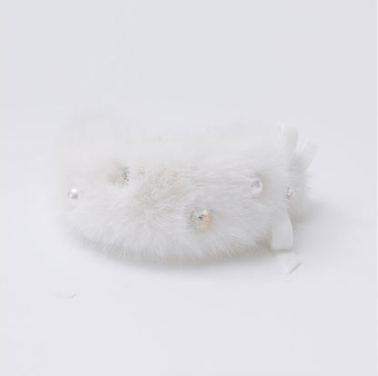 Eco Fur Pompom ホワイト