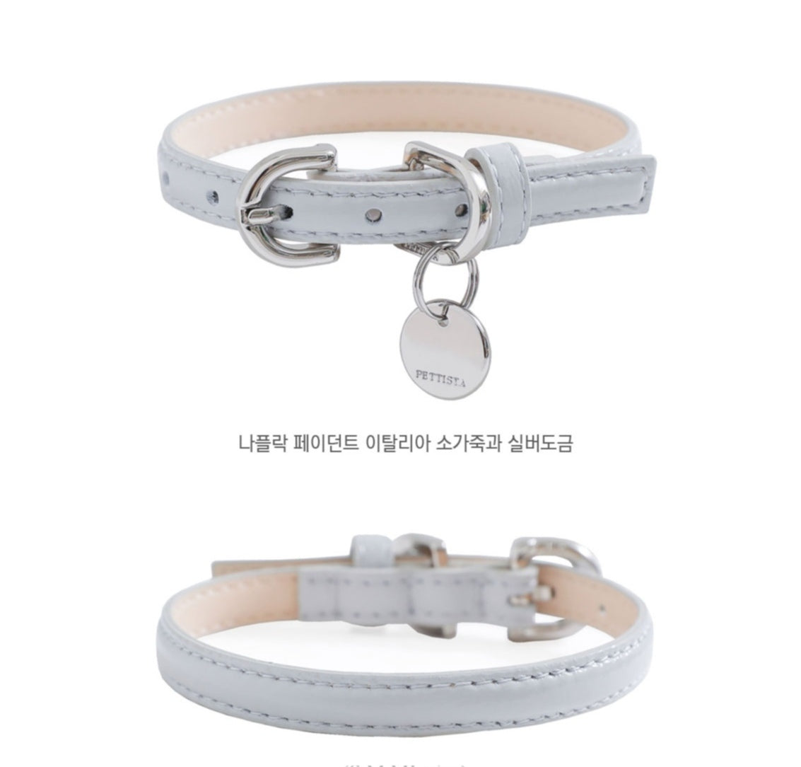 一部即納 Bloom Collar【迷子札】ミルクグレー