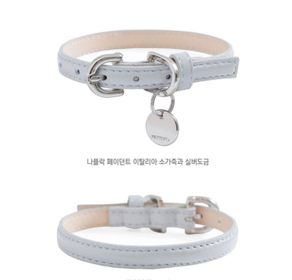 一部即納 Bloom Collar【迷子札】ミルクグレー