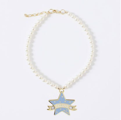 You Are My Star Swarovski Necklace【迷子札】スカイブルー