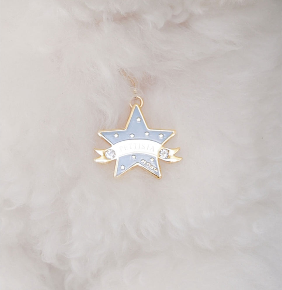 You Are My Star Swarovski Necklace【迷子札】スカイブルー
